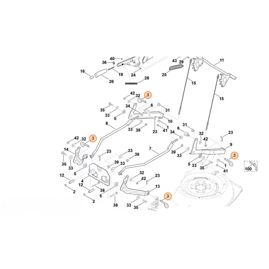 Stihl  Sworzeń zabezpieczający 6170 763 2330